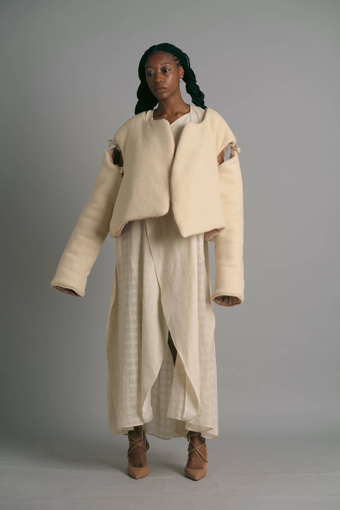 Image: A look by Kingston School of Art 2022 fashion graduate Meerim Mamatova, courtesy of the school.