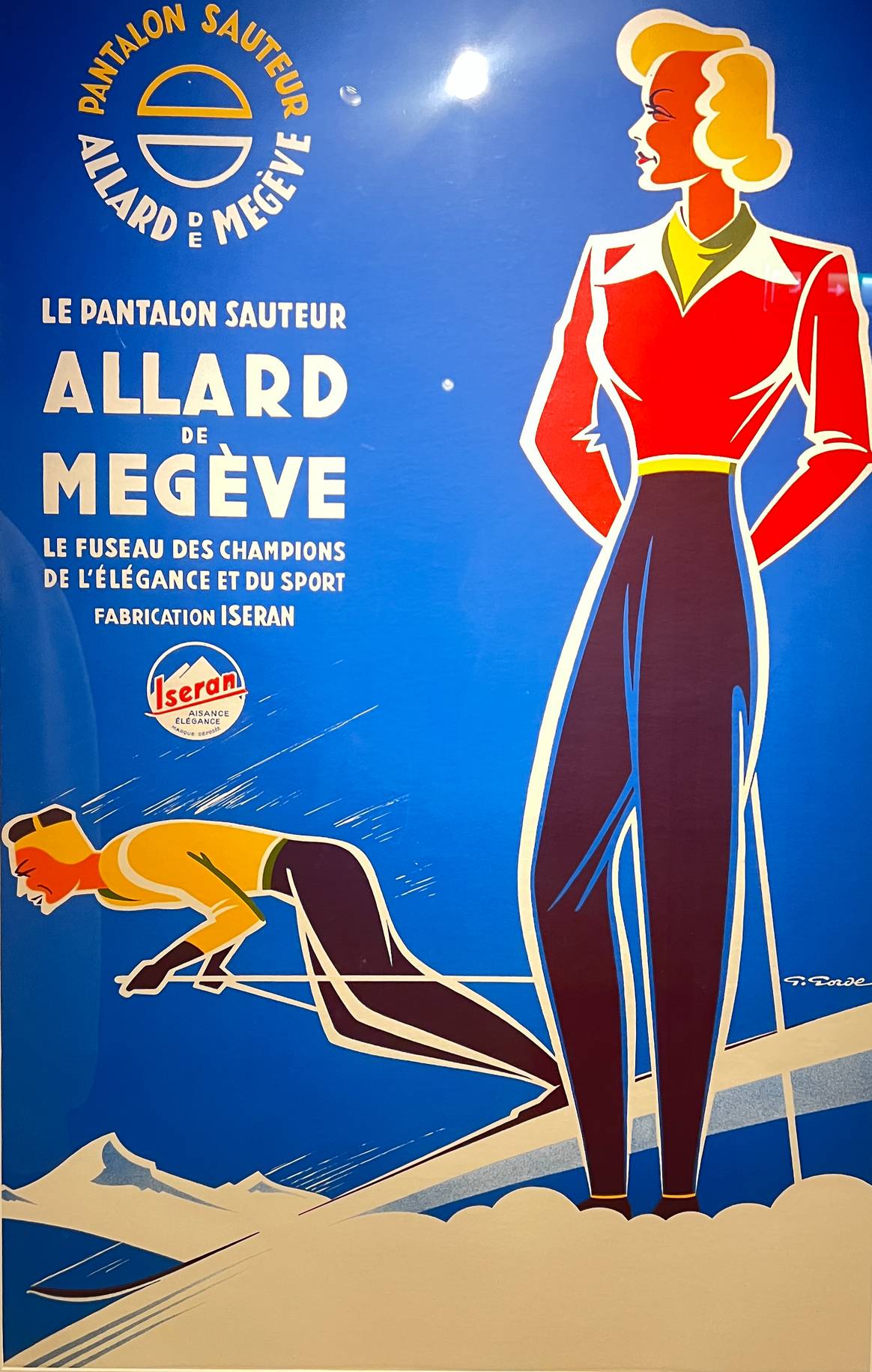 Affiche, « La mode en mouvement », dédiée aux sports d’hiver, Palais Galliera.