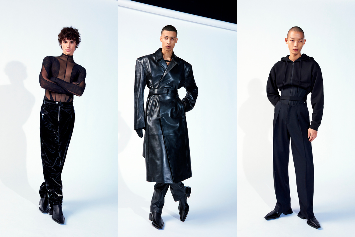 Image: H&M; Mugler H&M look-book shot by Lengua and styled by Haley Wollens