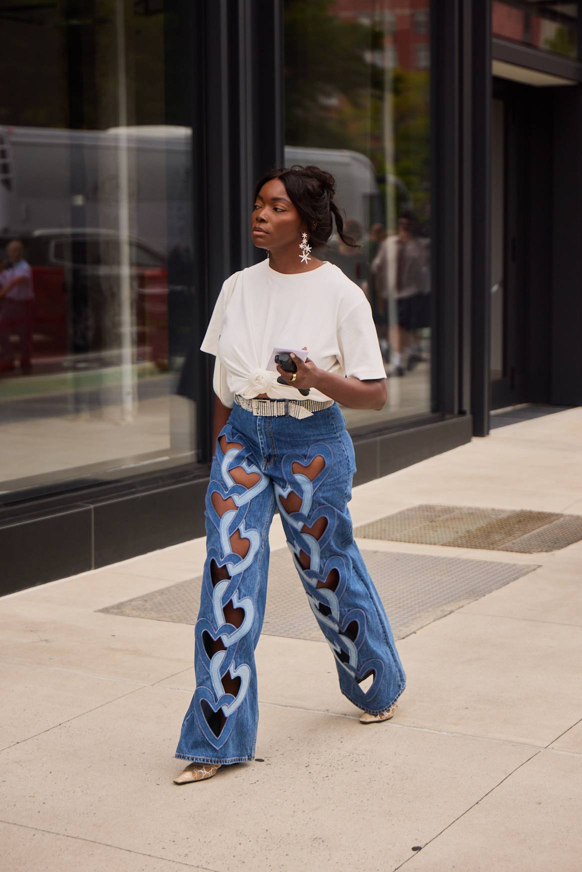 NYFW SS25 street style (el estilo de la calle).