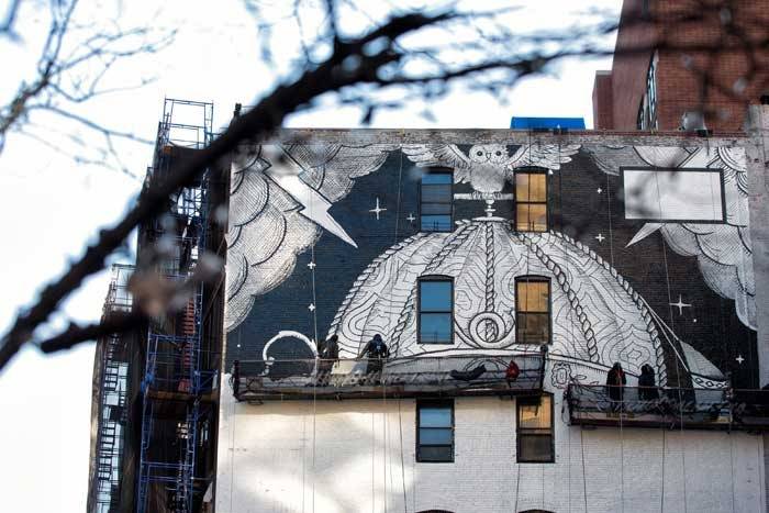 En image : Gucci réalise une grande fresque à New York