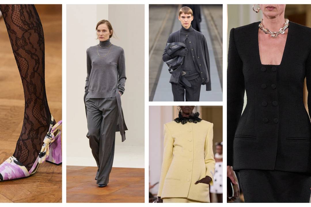 Tuttige kleding in beeld ter inspiratie: Patou SS26 Ready to Wear (3x), Tods FW24 ready to wear en Toteme FW25 Ready to wear.