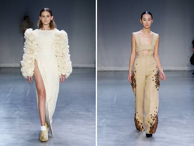 Jonge ontwerpers Sharita Karsten, Tim Dekkers en Weiyu Hung showen op Dutch Sustainable Fashion Week