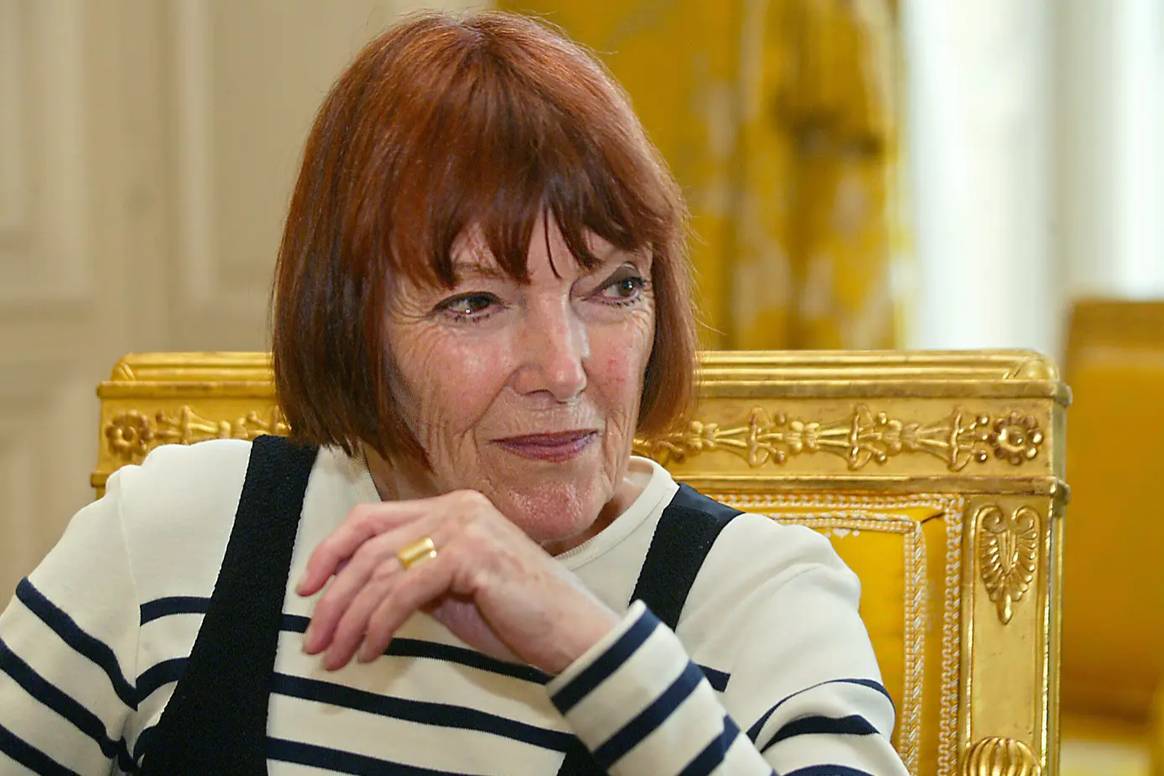 Die britische Modedesignerin Mary Quant.