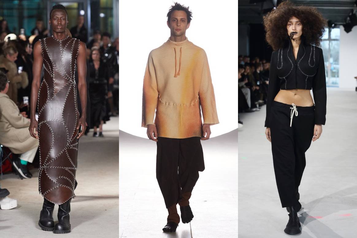 AW24-Kollektionen (v.l.n.r.): Richert Beil, Lueder und Dennis Chuené