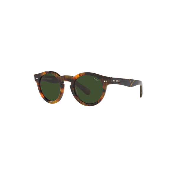 Karierte Panto-Sonnenbrille | Ralph Lauren