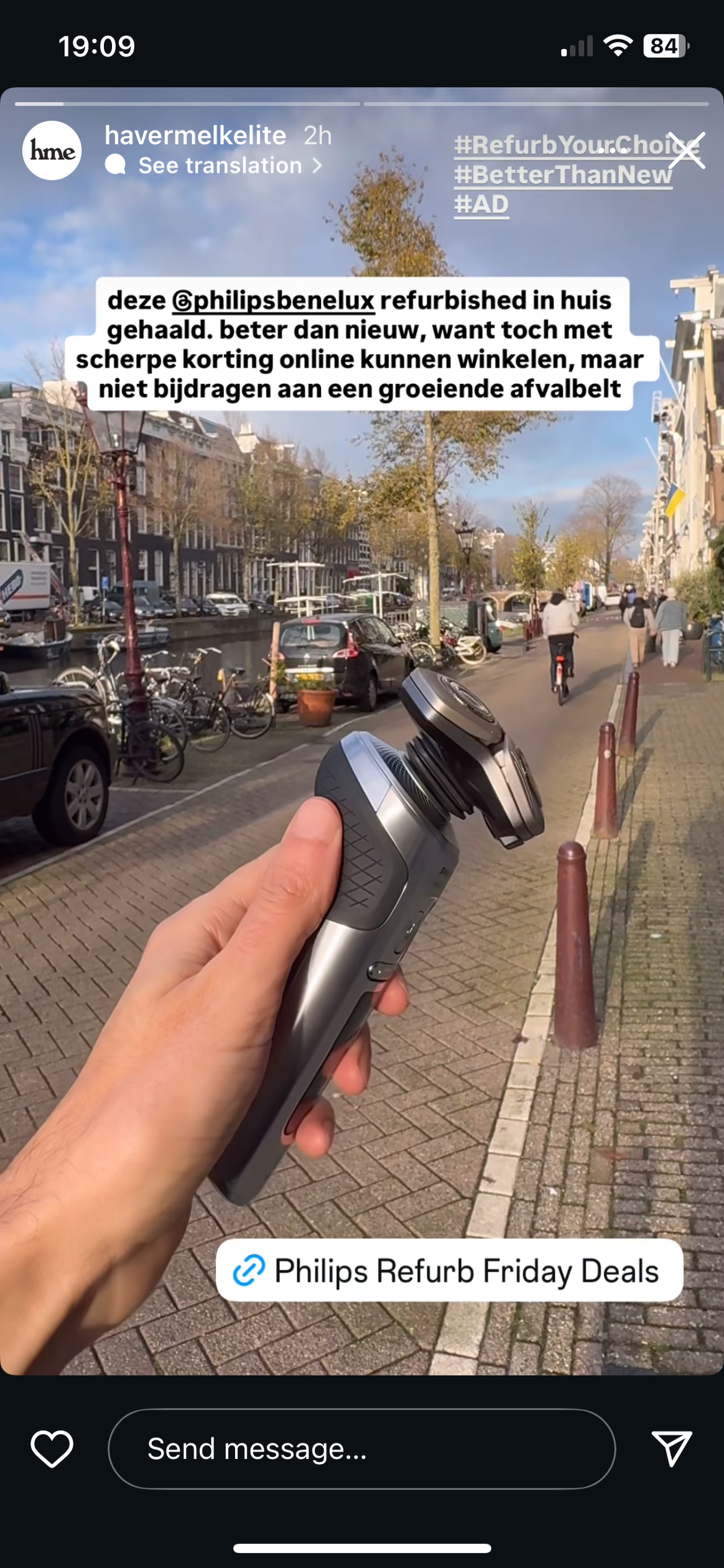 Credits: Een screenshot van Instagramaccount @Havermelkelite. Gedeeld met toestemming van de accounthouder.