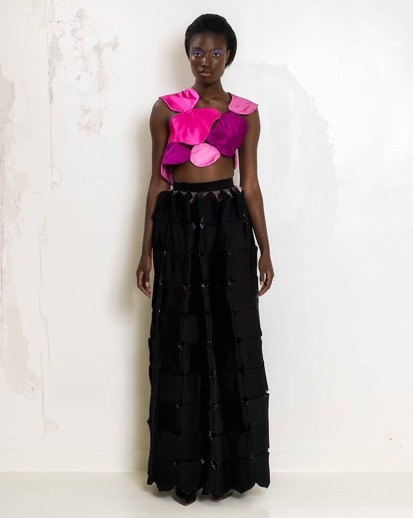 Imane Ayissi creates couture collection from scrap fabrics