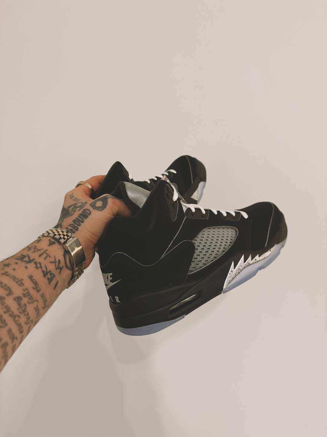 Nike Air Jordan 5 Black Metallic Re-Imagined