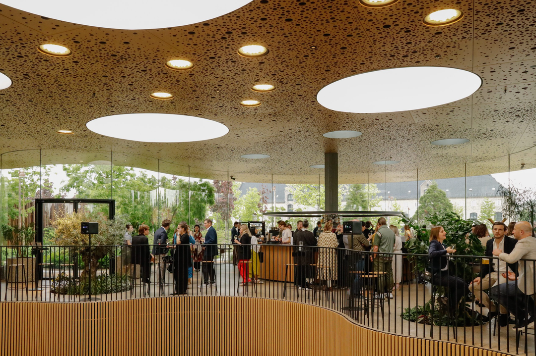Netwerken op de Global Fashion Summit.