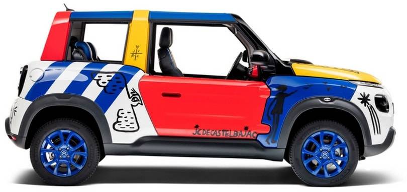 Jean-Charles de Castelbajac crée une "Art Car" pour les 50 ans de la Méhari Citroën