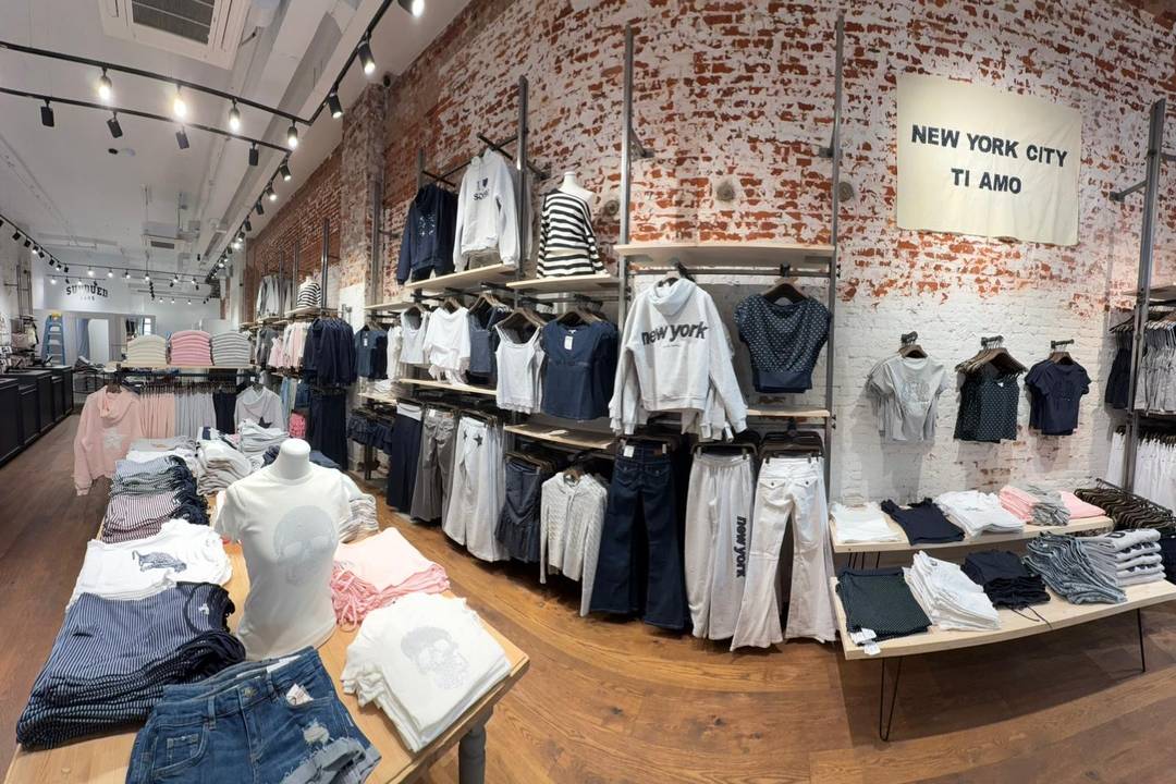 L'interno del negozio di Soho, a New York