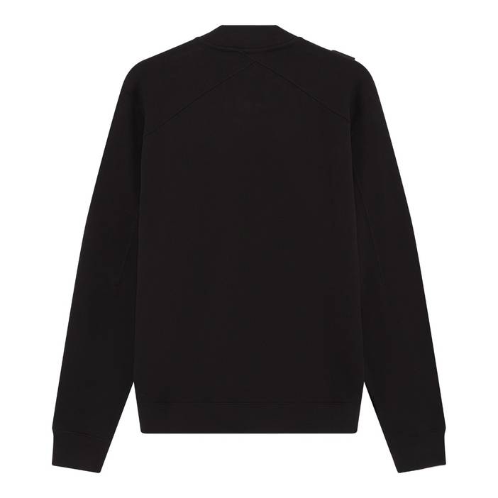 Full Zip Bomber Sweat-Jet Black | MA.STRUM 
