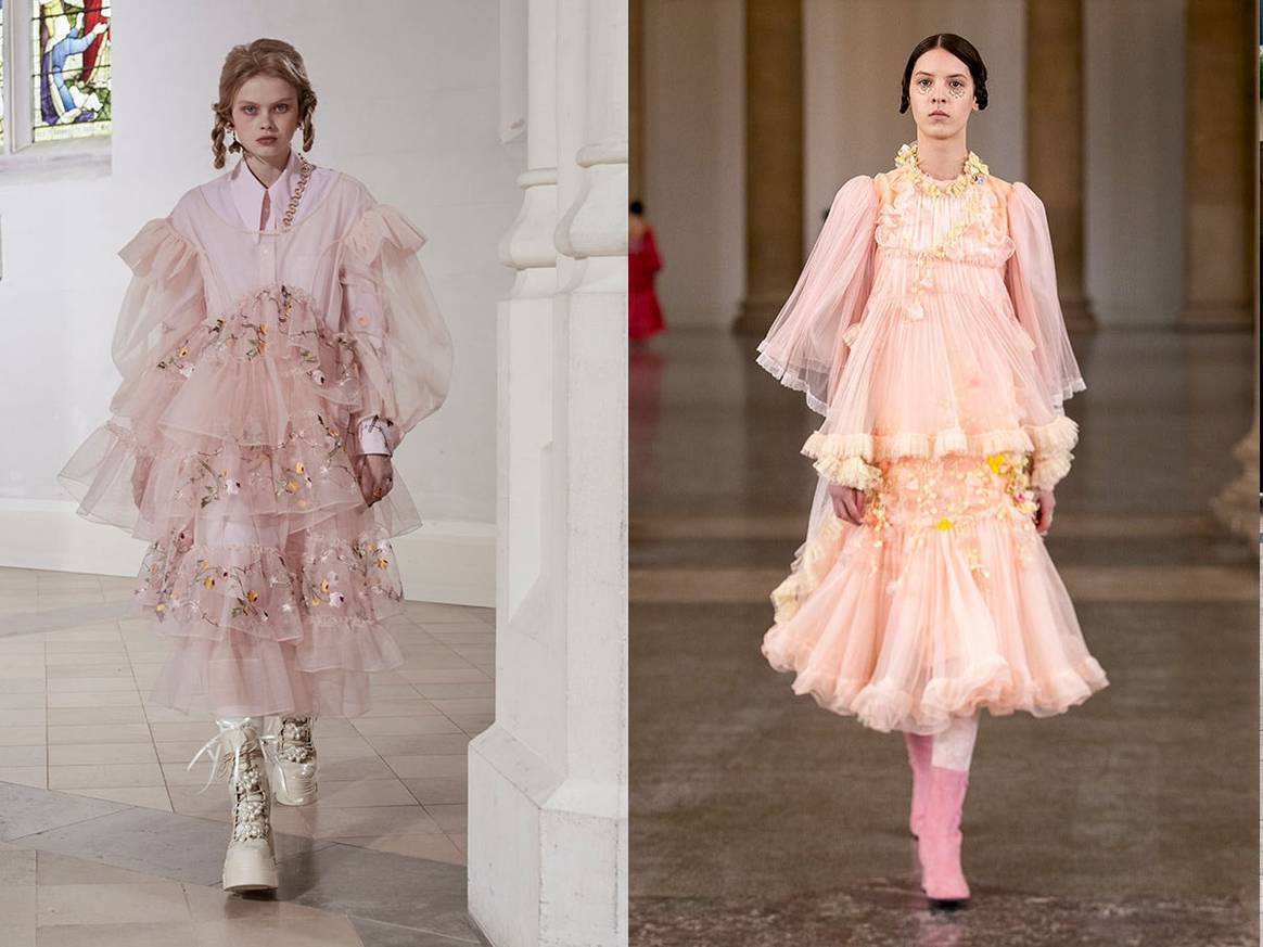 Crédito de foto: Cortesía de Simone Rocha & Bora Aksu FW21 © Catwalkpictures.com