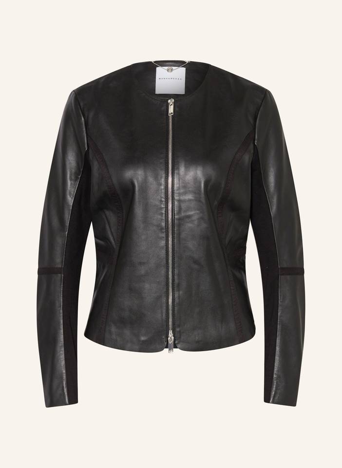 Lederjacke TORRI im Materialmix | RINO & PELLE