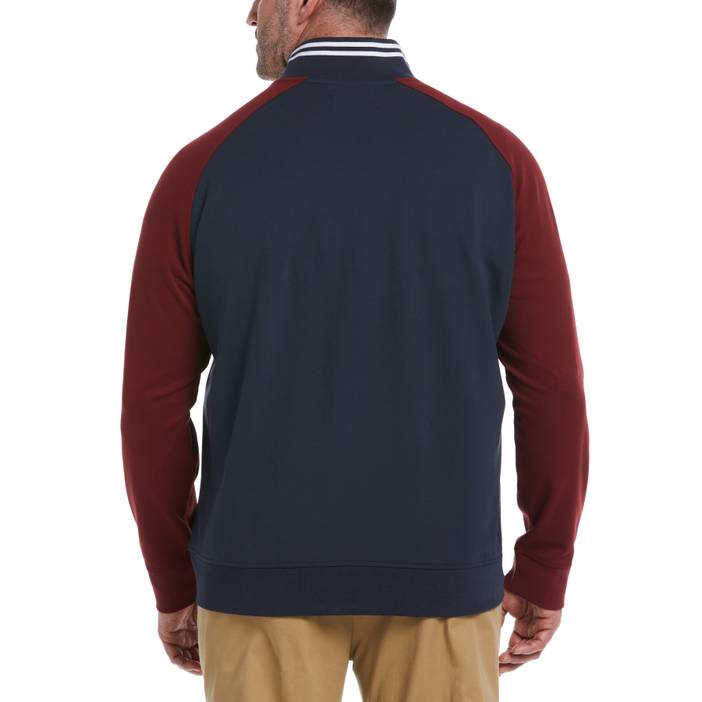 Men's Big & Tall 1/4 Zip Color Block Jacket | Original Penguin