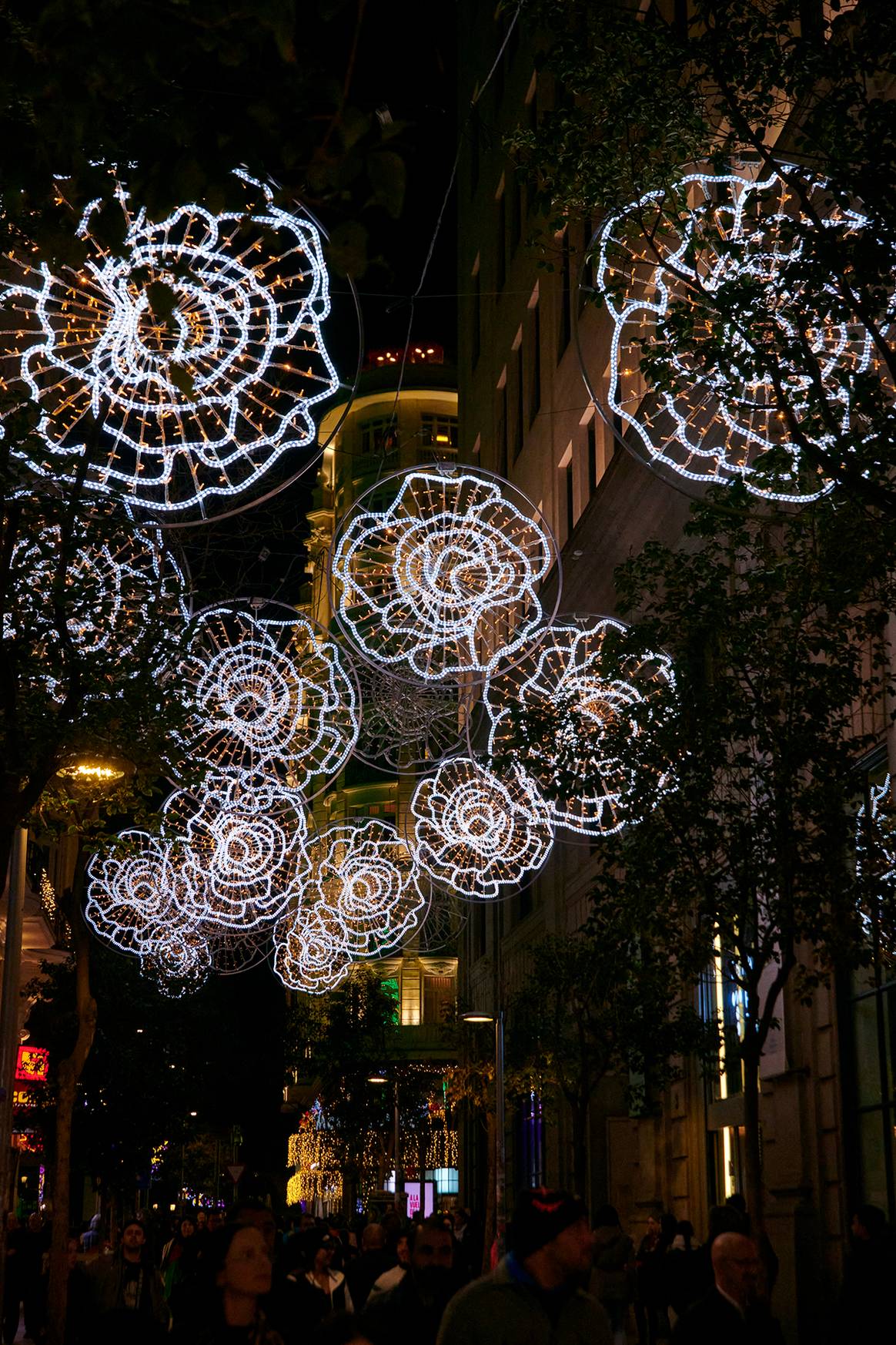 Luces de Navidad de Madrid diseñadas por Juana Martín.