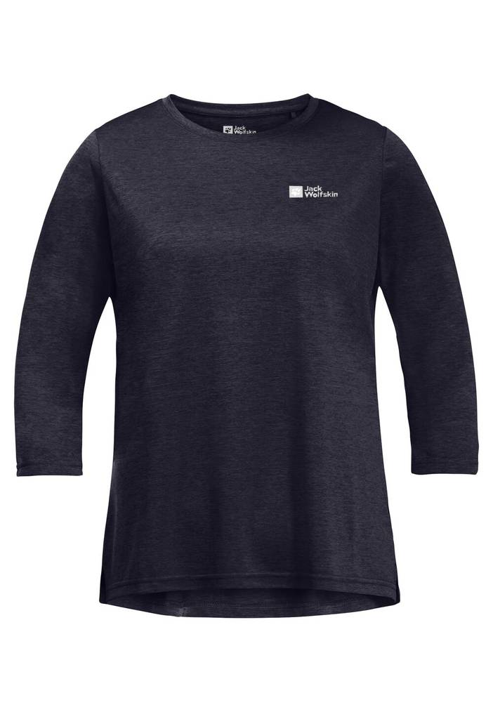 Crosstrail 3|4 T-Shirt Women Functioneel shirt Dames M blue night blue | Jack Wolfskin
