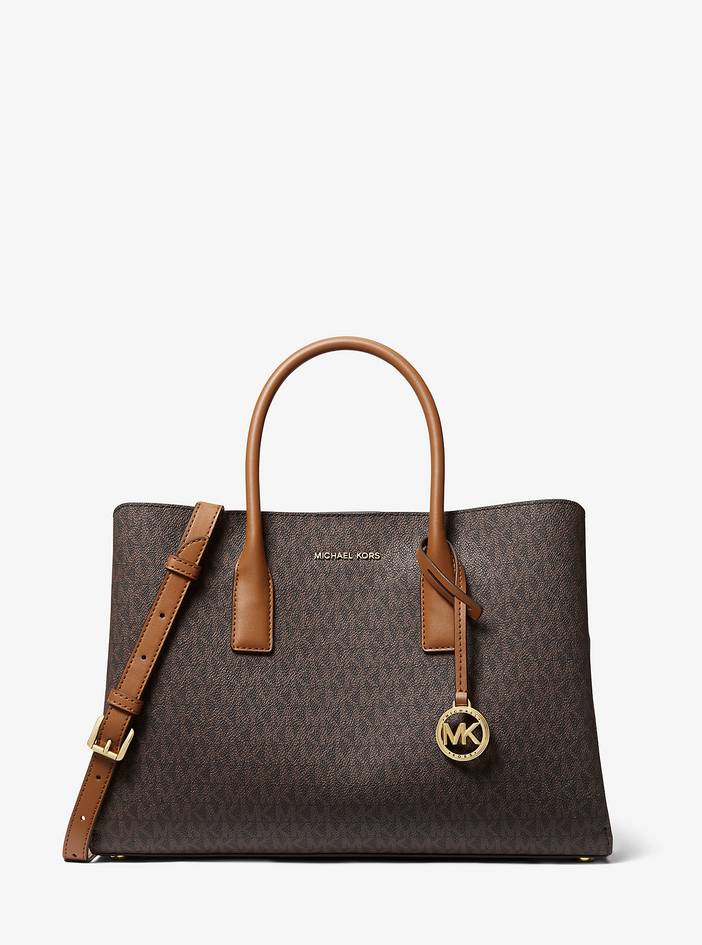 MK Ruthie Large Signature Logo Satchel | Michael Kors