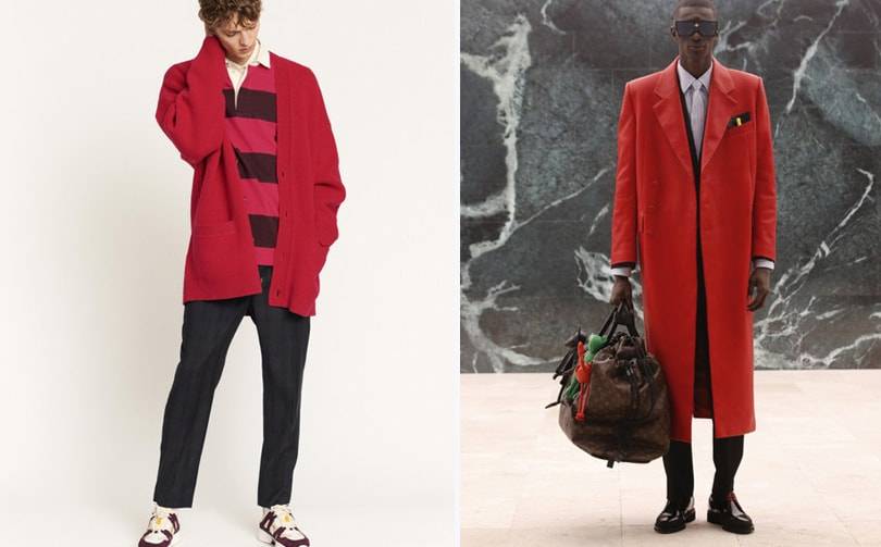 Herfst/Winter 2021 herenmodetrend: rood