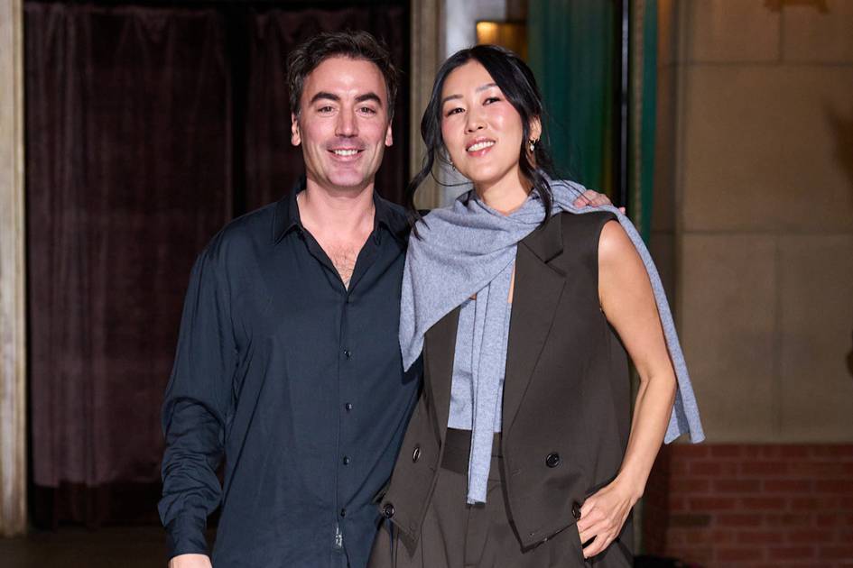 Laura Kim and Fernando Garcia depart Oscar de la Renta