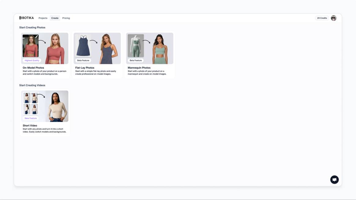 Botika product options