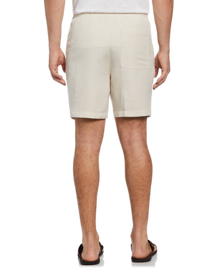 Men's Linen Blend Pull On Drawstring Shorts | Cubavera