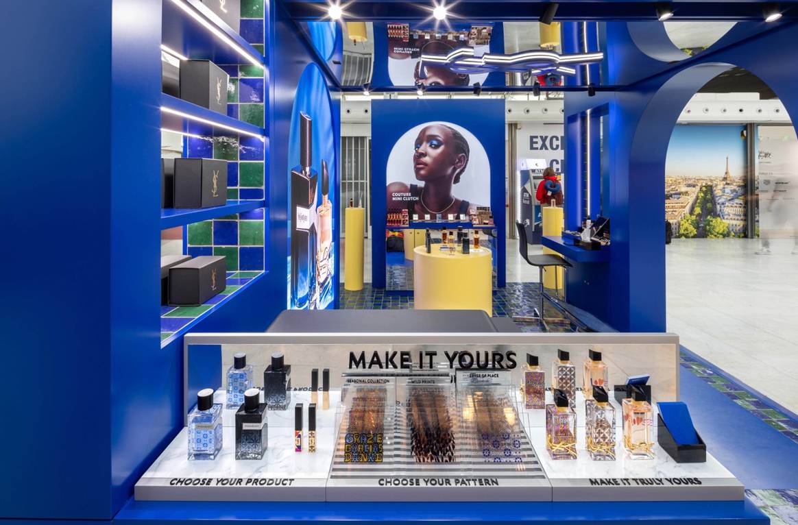 YSL Beauty Pop-Up, Paris Charles de Gaulle