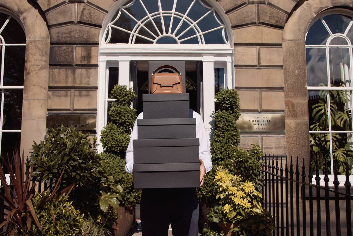 Strathberry x Kimpton Hotels ‘Borrow a Bag’ campaign