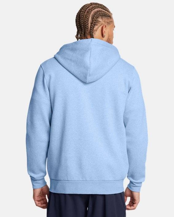 Herren Under Armour Essential Fleece-Hoodie mit durchgehendem Zip Midnight Blaue Marine | Under Armour