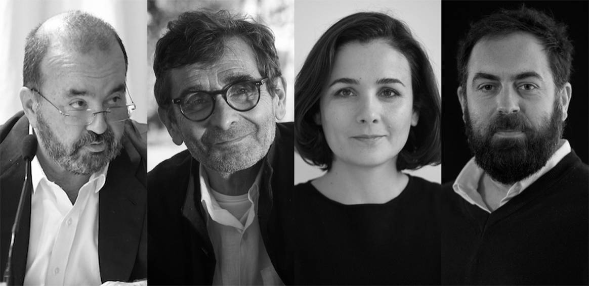 Los miembros del nuevo patronato de la Fundación Adolfo Domínguez, con (de izd. a dcha.) José Luis Sainz, Adolfo Domínguez, Adriana Domínguez y Antonio Roade.