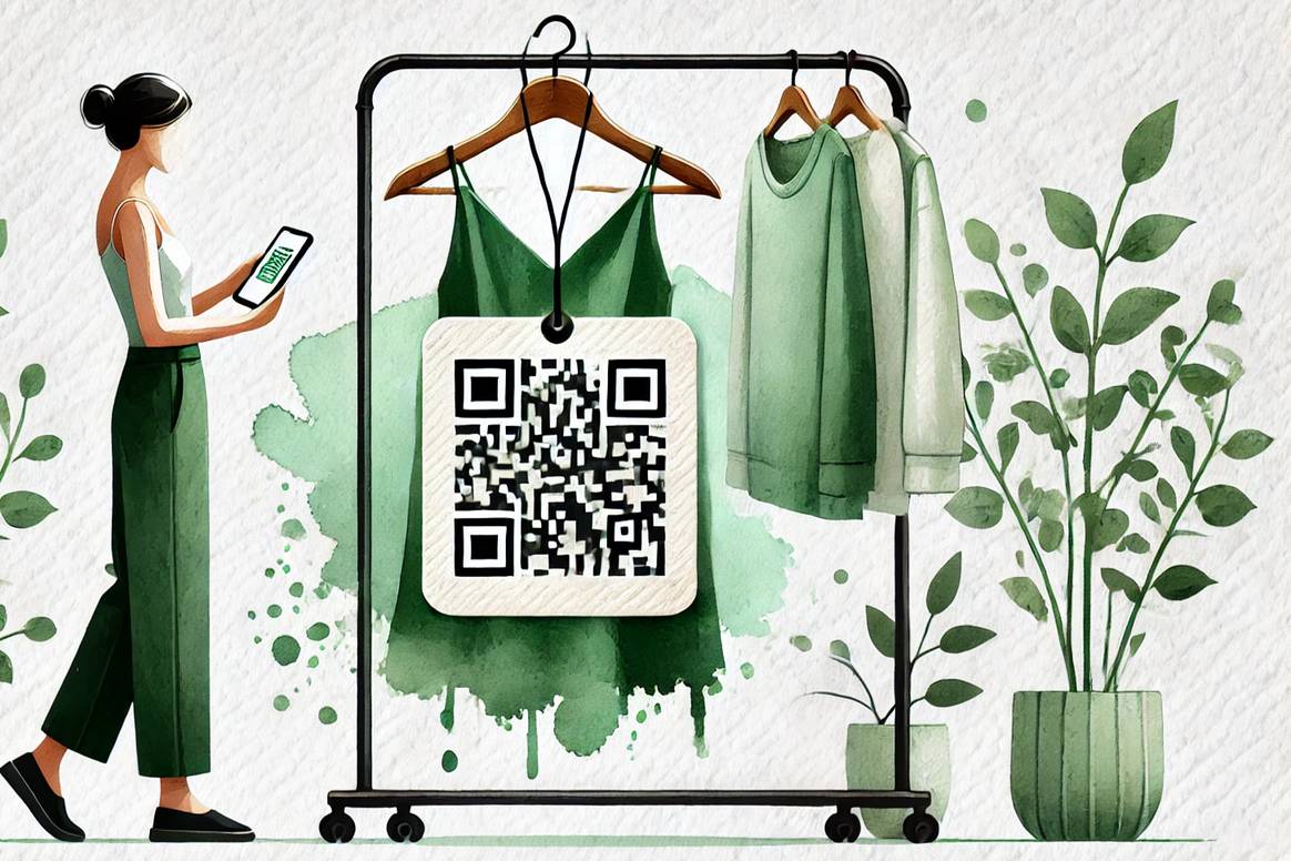 The Digital Product Passport (DPP) will greatly increase transparency about sustainability. AI-generated image.