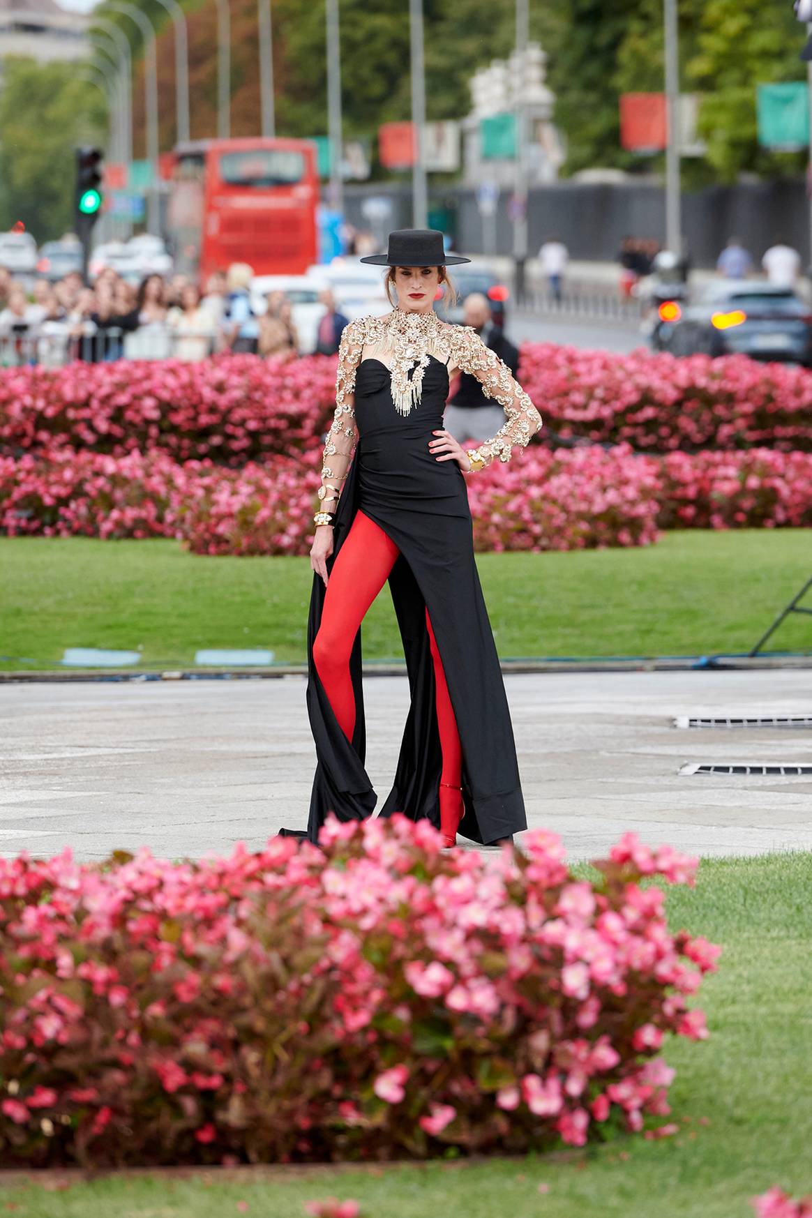 Desfile inaugural en la Puerta de Alcalá de Madrid es Moda, el sábado 7 de septiembre de 2024 en Madrid (España).