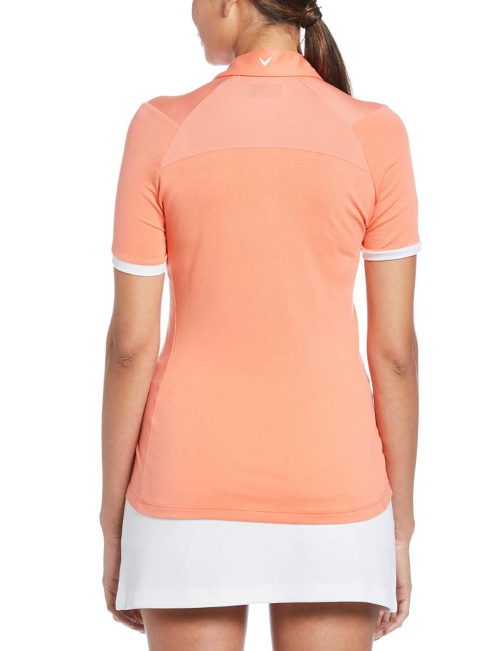 Women's Swing Tech™ Asymmetrical Color Block Golf Polo Shirt | Callaway