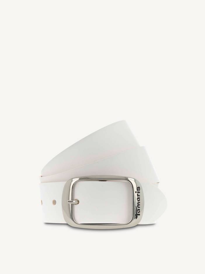 Leren riem wit | tamaris