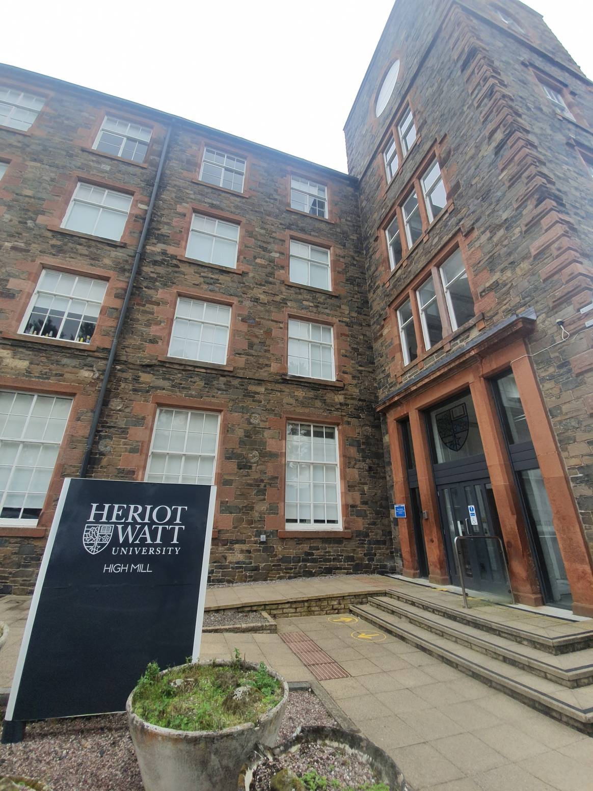 Heriot-Watt School of Textiles and Design High Mill Building, a renovated textile mill.