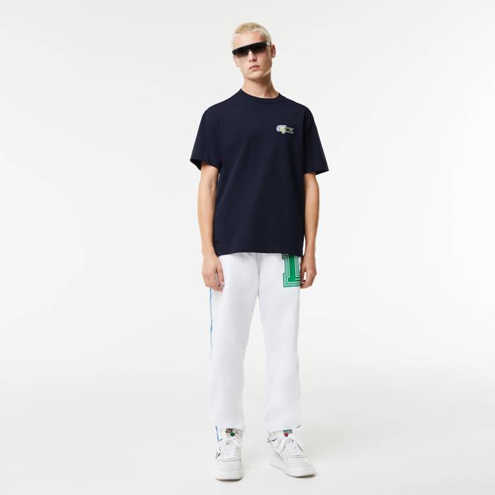 Herren Lacoste T-Shirt mit Comic-Aufnäher | Lacoste