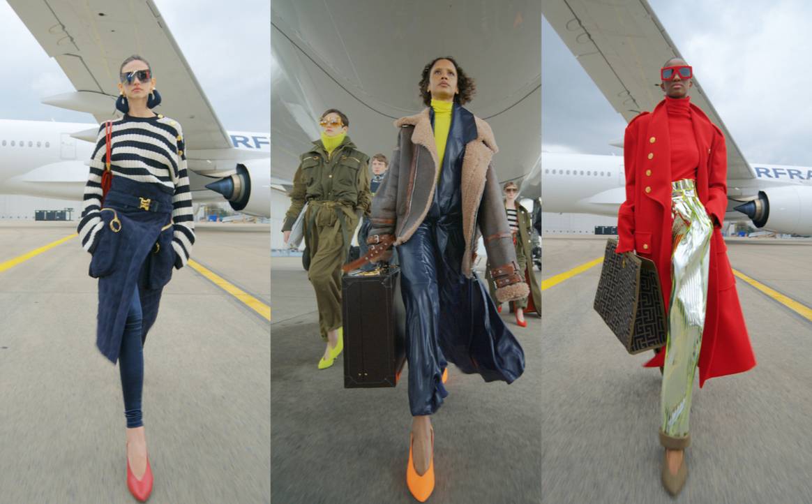 PFW AW21: Balmain showcases an aviation-inspired collection