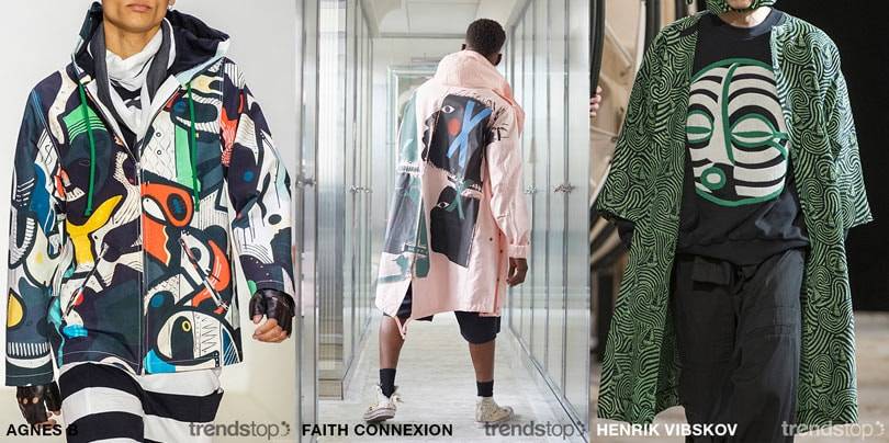 Fast Fashion Print-Richtungen der Männermode F/S20