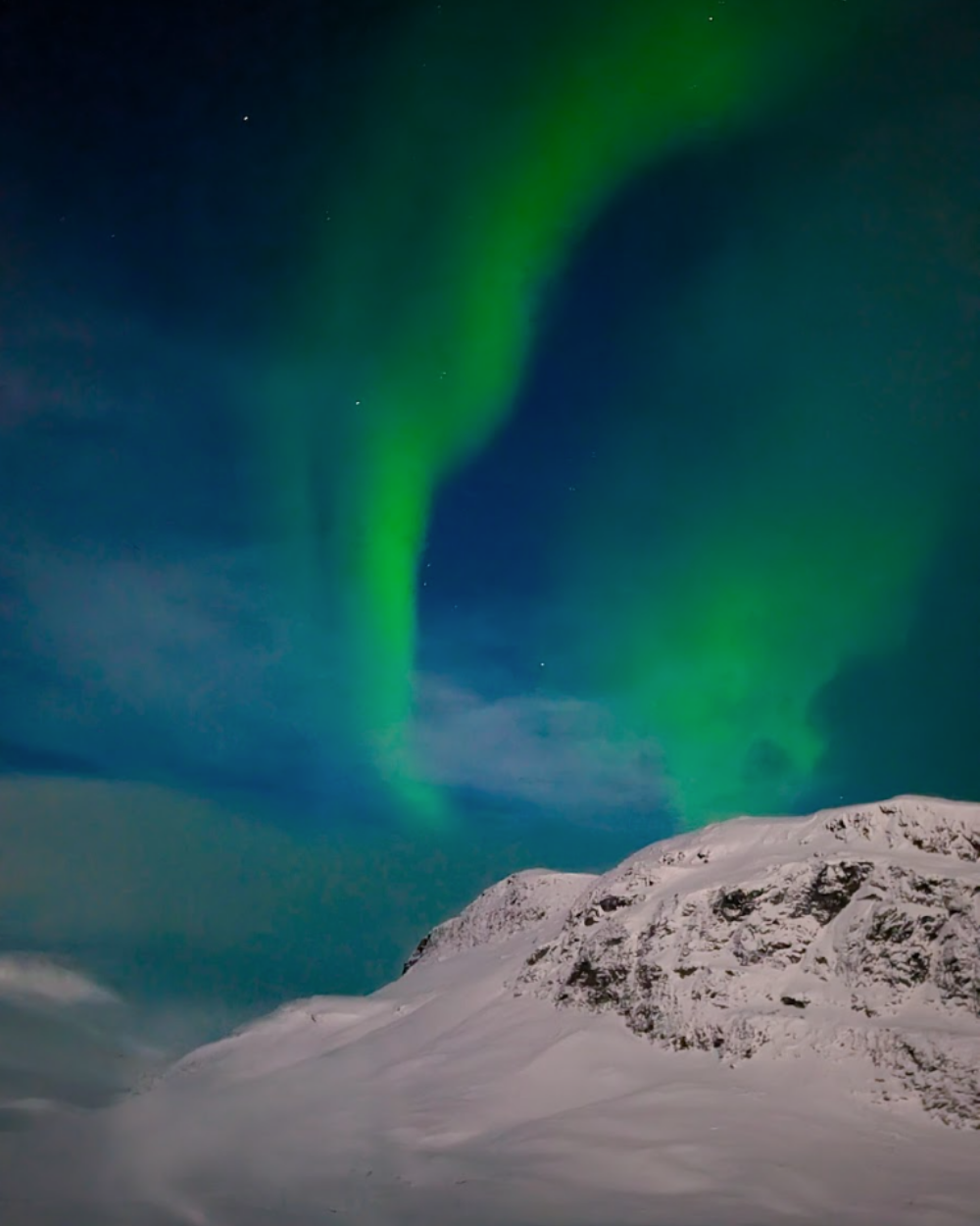 Sanne Dirven on expedition in Lapland.