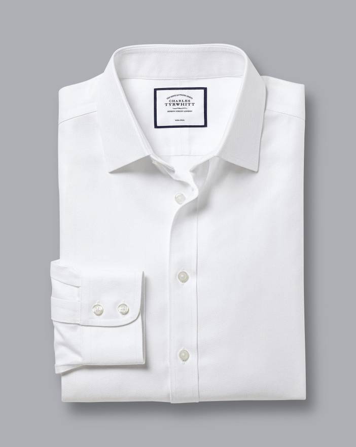 Men's Charles Tyrwhitt Non-Iron Herringbone Dress Shirt | Charles Tyrwhitt