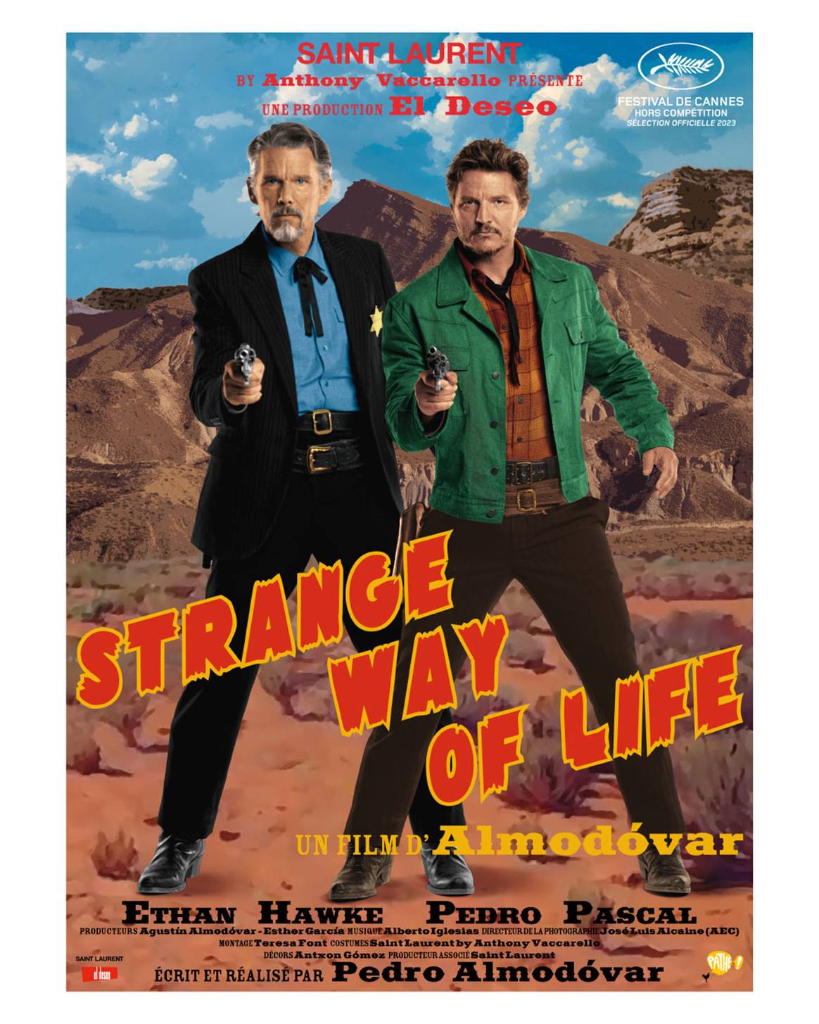 Photo Credits: Cartel de “Extraña forma de vida” (Strange Way of Life), la nueva película de Pedro Almodóvar. El Deseo.