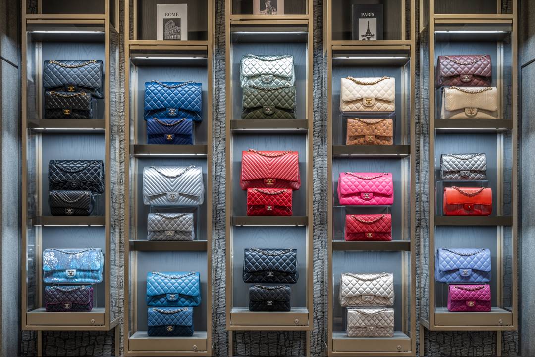 The 1916 Company handbag display