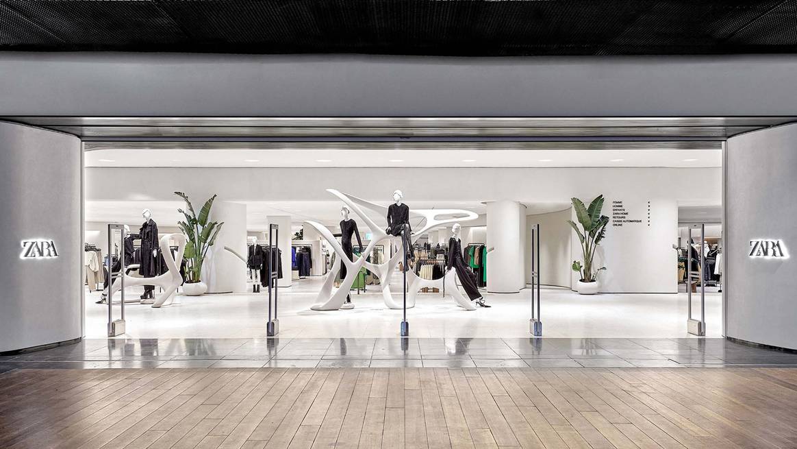 Image: Zara La Defense, Paris, owned Inditex via Inditex media gallery.