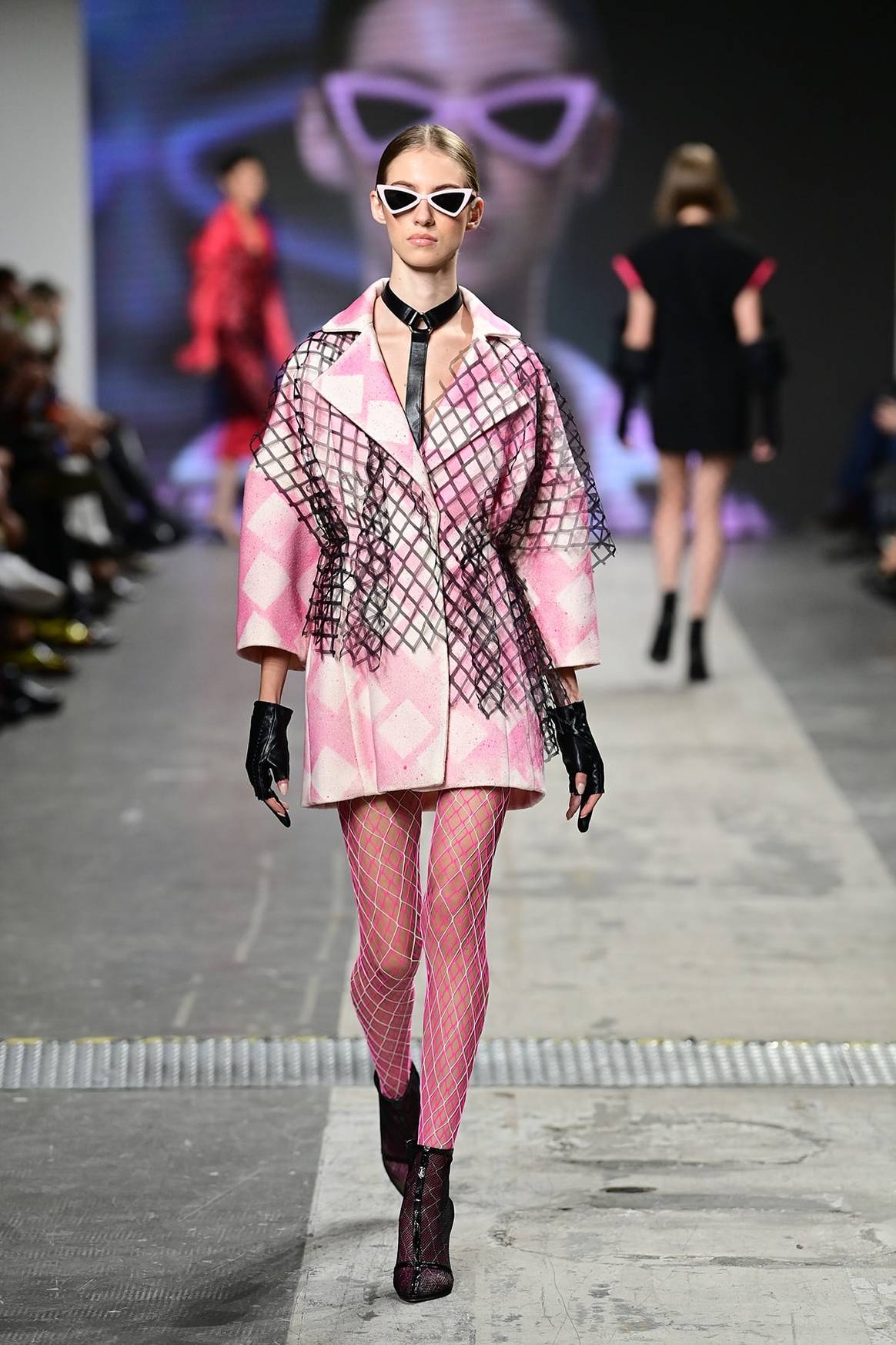 Students of Accademia Costume & Moda show designs during Fashion Graduate Italia