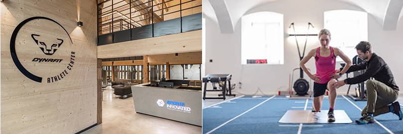 Training nach Maß: Sports_Innovated bietet Hobby- und Profisportler:innen ein ganzheitliches Trainingskonzept in modernster Umgebung. Auch DYNAFIT-Athleth:innen wie Johanna Hiemer (rechts) bereiten sich hier künftig auf ihre Wettkämpfe vor (Bildquelle: DYNAFIT).