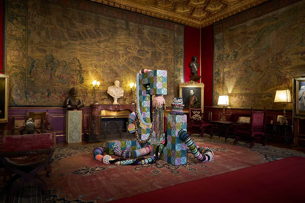 Vista de la exposición “Flamboyant. Joana Vasconcelos”, en el Palacio de Liria del 14 de febrero al 31 de julio de 2025.