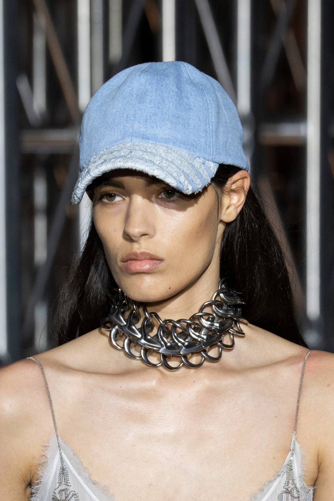 Dion Lee FW23 denim cap