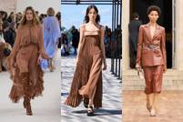 Spotted on the catwalk: Mocha Mousse, the color of the year 2025