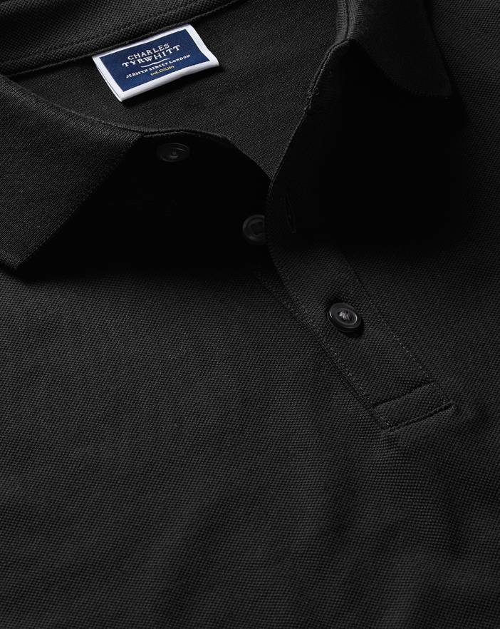 Men's Charles Tyrwhitt Long Sleeve Pique Polo Shirt | Charles Tyrwhitt
